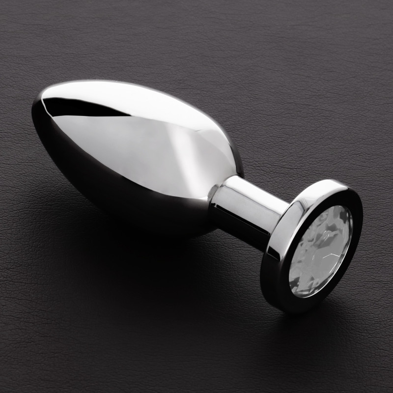 Triune Plug bijou anal Butty L 9 x 3.8cm Transparent